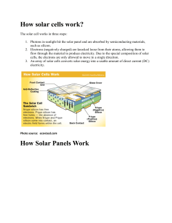 How solar cells work? How Solar Panels Work