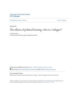 The effects of political framing: who is a &ldquo;refugee?&rdquo;