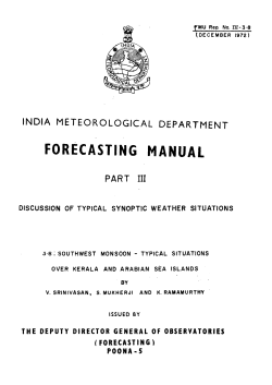 No.III-3.8 - (IMD), Pune