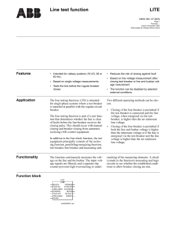 LITE Line test function