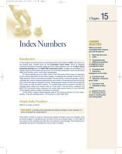 Index Numbers - WordPress.com