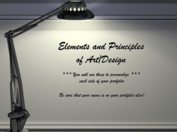 Elements and Principles of Art