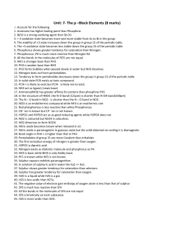 P-block important questions
