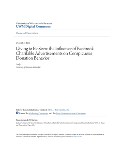 Giving to Be Seen - UWM Digital Commons