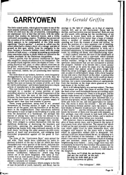 Garryowen by Gerald Griffin