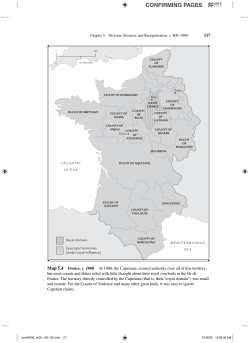117 Map 5.4 France, c. 1000 In 1000, the Capetians claimed