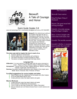 Grades 3-8 Beowulf: A Tale of Courage and Honor