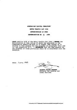 Authorised - ACT Legislation Register