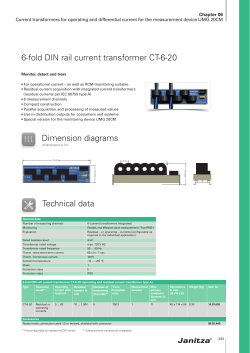 6-fold DIN rail current transformer CT-6