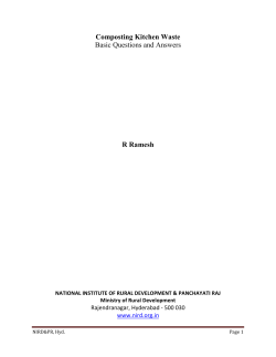 Composting Kitchen Waste Basic Questions and Answers R