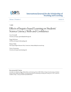 Effects of Inquiry-based Learning on Students` Science Literacy