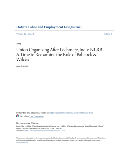 Union Organizing After Lechmere, Inc. v. NLRB