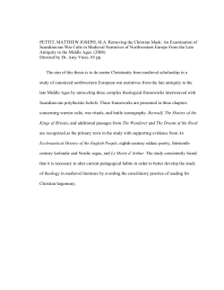 An Examination of Scandinavian War Cults in Medieval