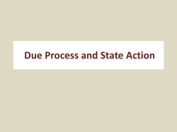 Due Process and State Action