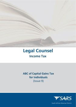 The ABC of Capital Gains Tax for Individuals