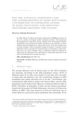 Has tHe NatioNal agreemeNt for tHe moderNizatioN of Basic