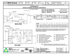 8600 Series 2 Ultracept&reg; Water Cohesive Oil/Water Separator