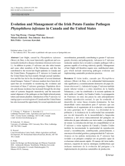 Evolution and Management of the Irish Potato Famine
