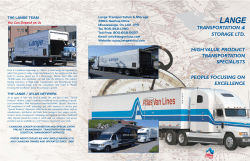Lange HVP brochure - Lange Transportation