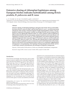 Extensive sharing of chloroplast haplotypes among European