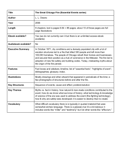 Title The Great Chicago Fire (Essential Events series) Author L. L.