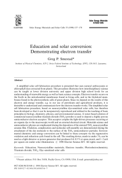 Solar Energy Materials and Solar Cells 55 (1998) 157-178
