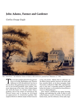 John Adams: Farmer and Gardener - Arnoldia