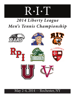 2014 Liberty League Championship Program