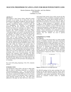 silicone-phosphor encapsulation for high power white leds
