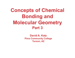Notes on Chemical Bonding, Part 3