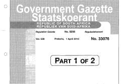 DSD Consolidated Regulations GG 2010 04 01 No 33076 Part1
