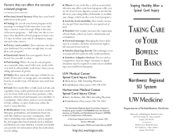 Taking Care of Your Bowels - The Basics