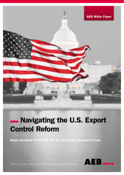 Navigating the US Export Control Reform