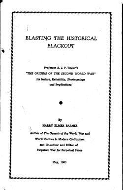 Blasting the Historical Blackout