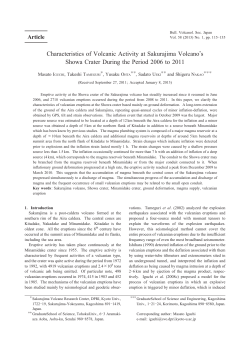 Characteristics of Volcanic Activity at Sakurajima Volcanoʼs Showa