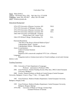 Curriculum Vitae - University of Utah