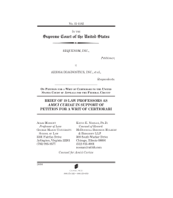 Brief amici curiae of 19 Law Professors filed.