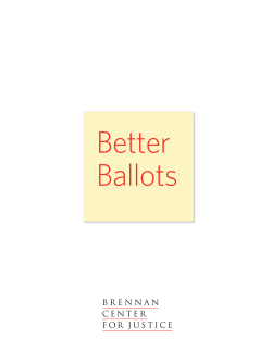 Better Ballots - Brennan Center for Justice