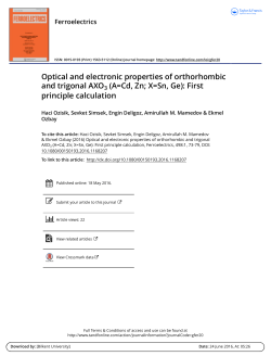Optical and electronic properties of orthorhombic and trigonal AXO3