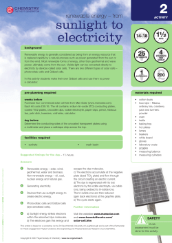 electricity - Royal Society of Chemistry
