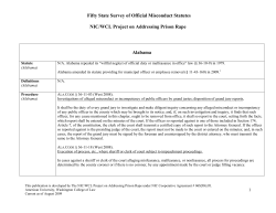 Fifty State Survey of Official Misconduct Statutes