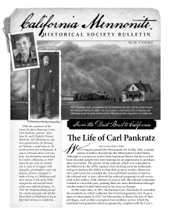 The Life of Carl Pankratz