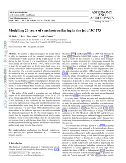 Modelling 20 years of synchrotron flaring in the jet of 3C 273