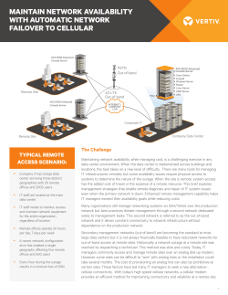 maintain network availability with automatic network failover to cellular