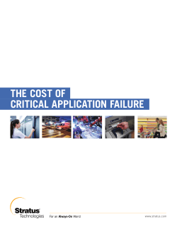 the cost of critical application failure