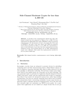 Side-Channel Resistant Crypto for less than 2