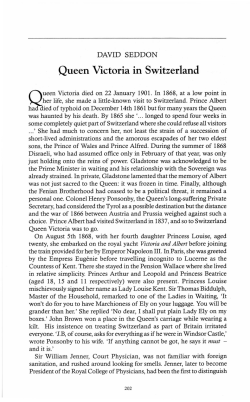 Queen Victoria in Switzerland