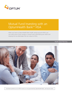 Mutual Fund Investing with an OptumHealth BankSM HSA