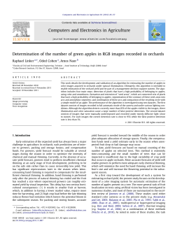 Determination of the number of green apples in RGB images