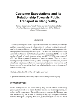 Customer Expectations and its Relationship Towards - FSPU